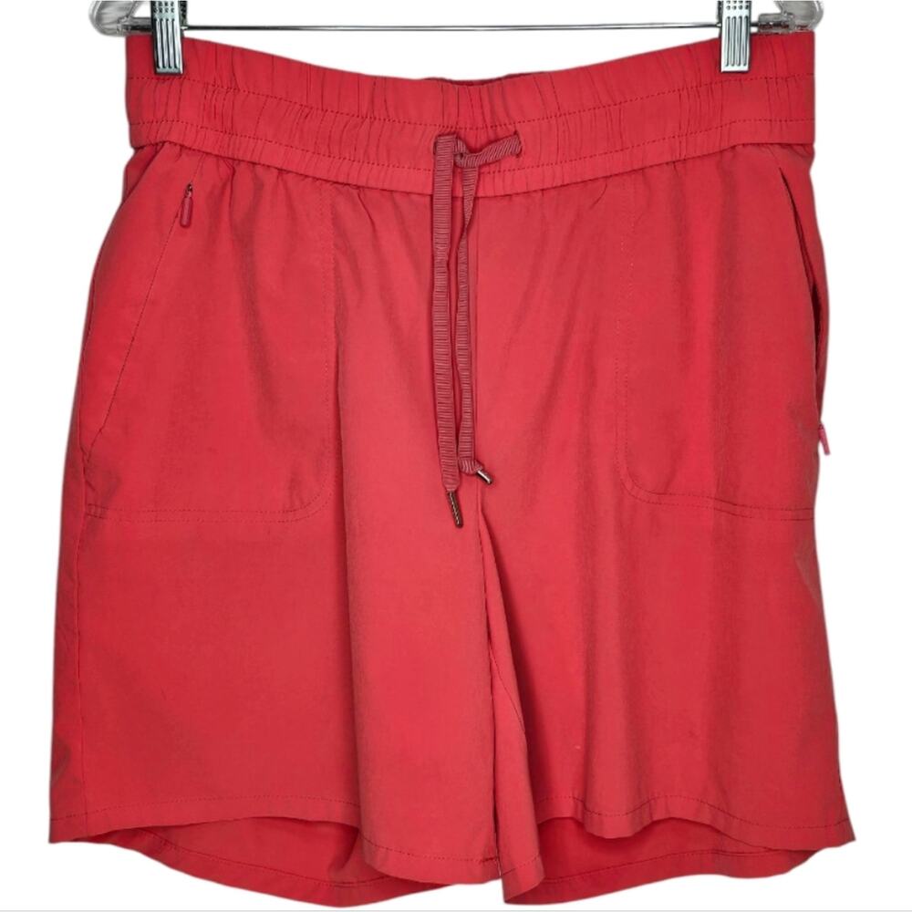 Chico's Zenergy Calypso Flame Scarlet 7" InseamCasual Drawstring Shorts US 10